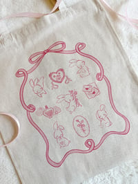 Image 3 of Coquette Bunnies totebag