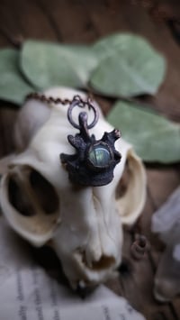 Image 4 of Striped Labradorite and Bone Amulet