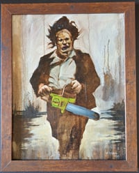 Image 2 of Rustic Leatherface  - Original Oil Painting