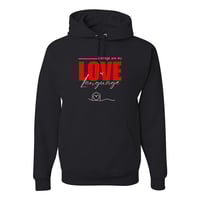 Image 1 of Love Language Hoodie- Black