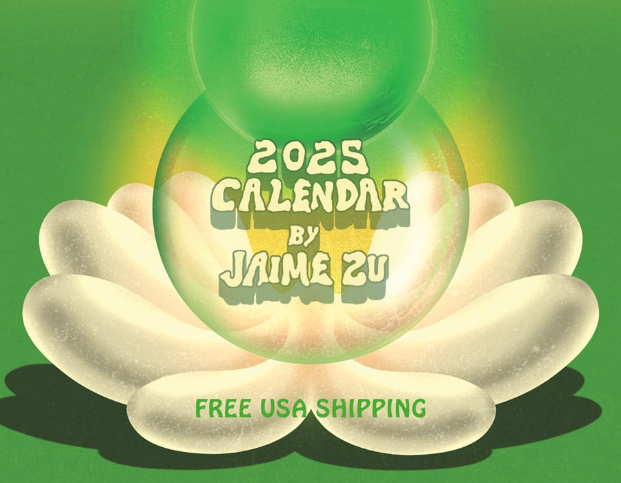 2025 CALENDAR - Hypnagogic Flashes by Jaime Zu 