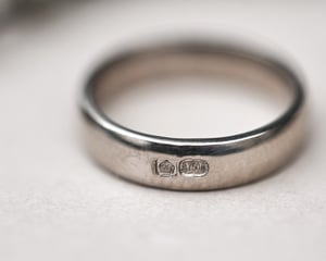 Image of 18ct White Gold, 5mm, Plain ring.