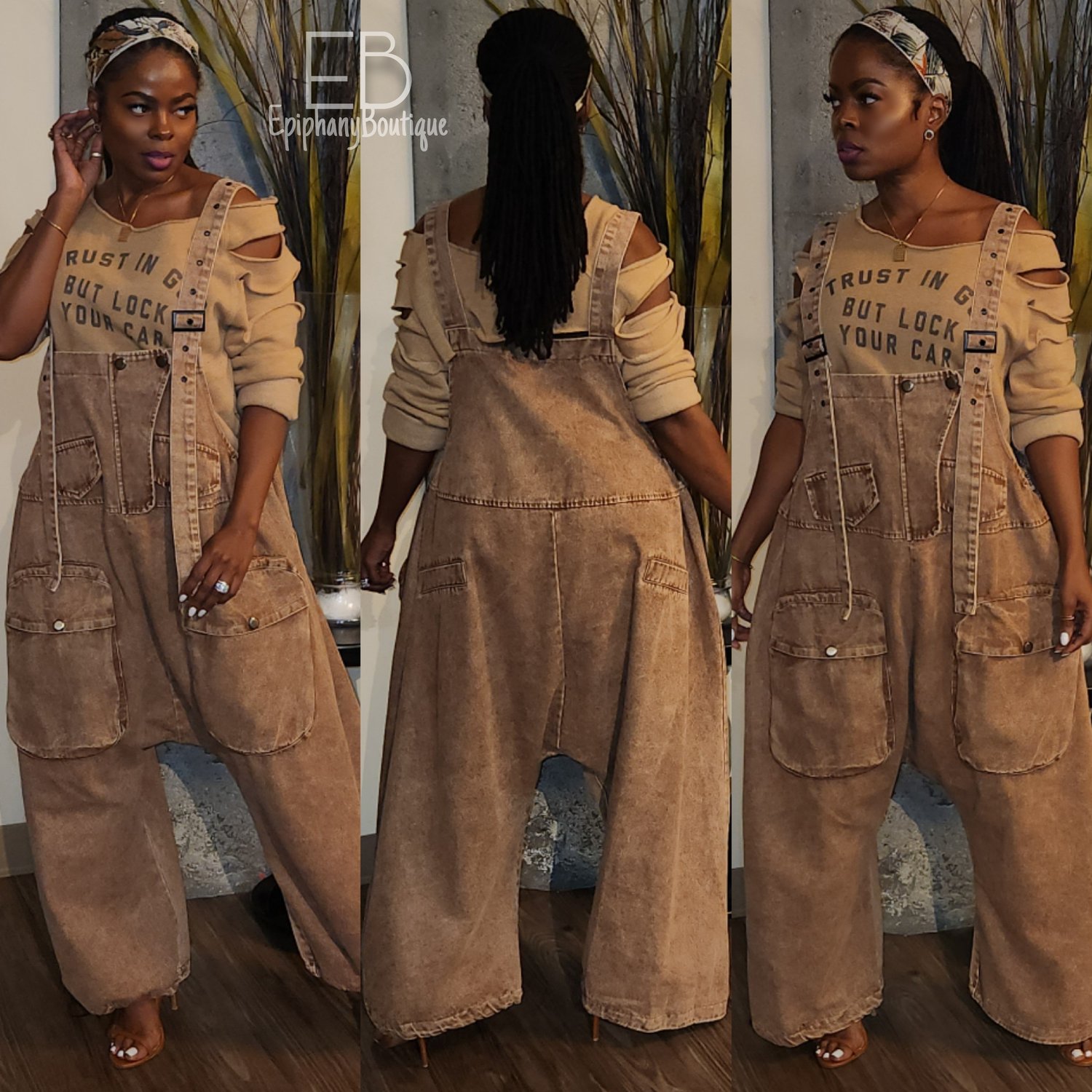 Image of The Jada Overalls: Brown