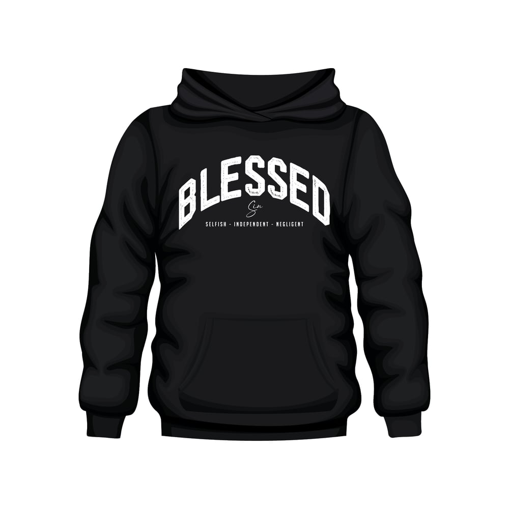 Image of "BLESSED" Black Hoodie