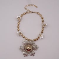 Image 1 of Gold/Silver Rafflesia Bracelet 