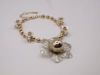 Image 4 of Gold/Silver Rafflesia Bracelet 