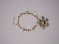 Image 9 of Gold/Silver Rafflesia Bracelet 