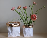 Image 3 of Rose gold trim washable paper bags