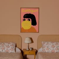 Image 1 of Poster - bubblegum Gelb