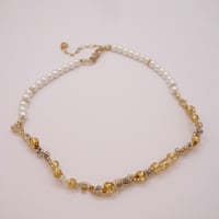 Image 1 of Golden Flower Garden Necklace 
