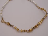 Image 3 of Golden Flower Garden Necklace 