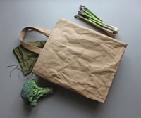 Image 4 of Washable paper tote bag with paper handles