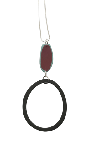 Image of Black/Mauve Maritime Pendant