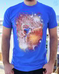 Image 1 of JOVIAN HOP<br/> Royal Blue Variant<br/> <small>Hand Printed Tee</small>