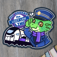 The Lizzy Line Line Vinyl Matte Sticker