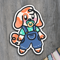 Little Pup Vinyl Matte Sticker 