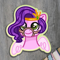 Pipp Petals Horse Bridle MLP Inspired Matte Vinyl Sticker