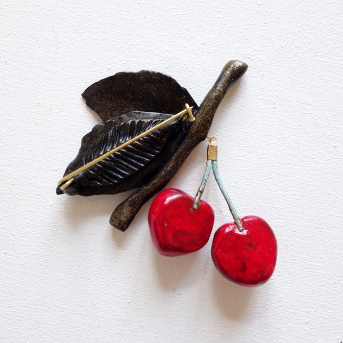 Image of Broche deux cerises