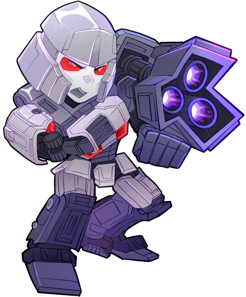 TF1 Optimus & Megatron Jumbo Stickers