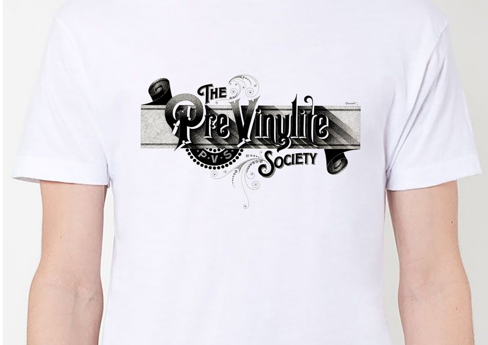 Image of The Pre-Vinylite Society T-shirt designed by Frisso