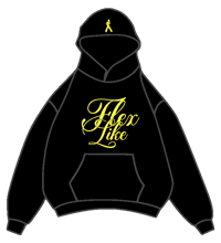 Image 1 of HOODIE FLEX LIKE LOGO BLACK