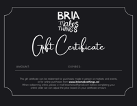BMT Gift Certificates