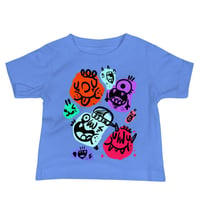 Image 2 of T-SHIRT: BABY - "HAPPY MONSTERS FACES"