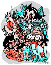 Image 2 of PRINT: GICLEE - "GRAFFITOS"