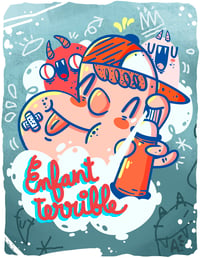 Image 2 of PRINT: GICLEE - "ENFANT TERRIBLE"