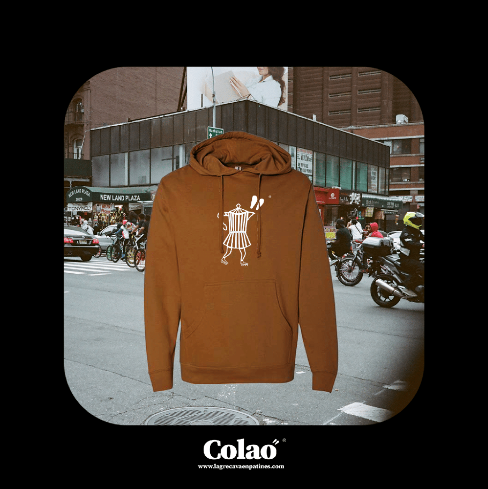 Image of Colao" DRIP CARAMEL Heavyweight Hoodie 