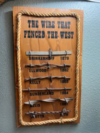 Vintage barbed wire of the west art