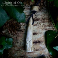 Image 3 of Deer Antler Bindrune and Spiral Pendants (PE1880)