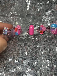 Image 2 of Short square Dream flower gel press on nails