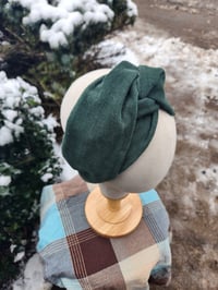 Cordoroy Turban Twist Headband- Forest Green