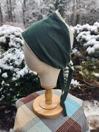 Image 1 of Reversible Cordoroy Covering with Lace trim