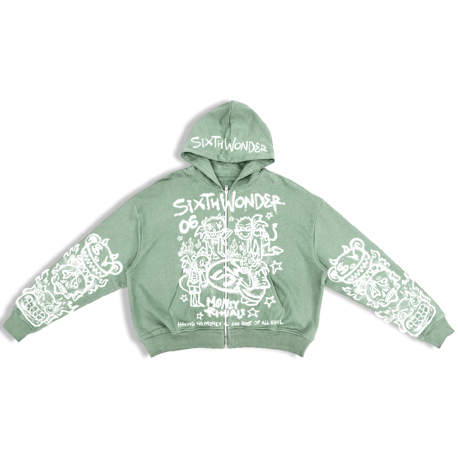 Image of MoneyRituals Zip-up Hoodie