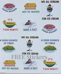 Image 3 of "What Are You Making?" Book Tee - Kids Girls and Boys Blue Tiedye - Ice Cream Sundae with Mud Sauce