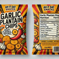 Ah It Dat  Garlic Plantain Chips