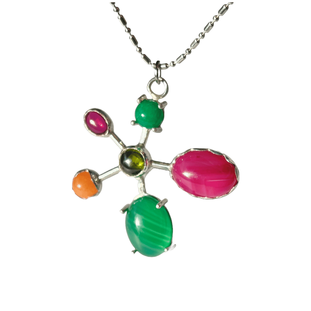 jelly flower pendant