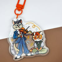 Image 4 of Lackadaisy Rocky & Freckles Epoxy Charm 2.75" Keychain