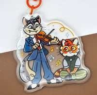 Image 1 of Lackadaisy Rocky & Freckles Epoxy Charm 2.75" Keychain