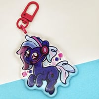 Image 2 of Bit Rate My Little Pony Inspired 2.5" Epoxy Keychain