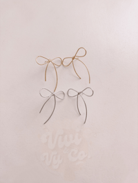 Image 1 of I Can Buy Myself Bow Earrings