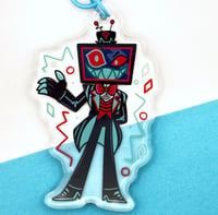 Image 1 of Vox Hazbin Hotel Inspired 2.75" Epoxy Keychain