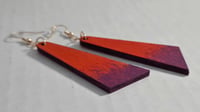 Image 3 of Earrings - Asymmetrical Sharp II (Yarn Collection)
