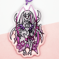 Image 1 of Matara Kan 3" Epoxy Keychain - VShojo Fan Art