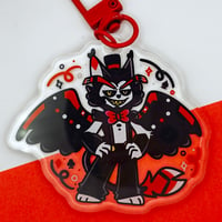 Image 1 of Hazbin Hotel Husk 2.5" Epoxy Keychain