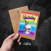 Image 1 of Skull HBD Send it For You Greeting Card