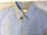 Image 4 of S.E.H Kelly 2016ss made in England Kelly collar cotton/linen shirt, size S