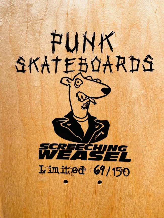 Screeching Weasel Skateboard- signed [WHITE] #’d/150 Anthem For A New Tomorrow